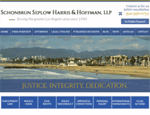 Tablet Screenshot of losangelesemploymentlawyer.com